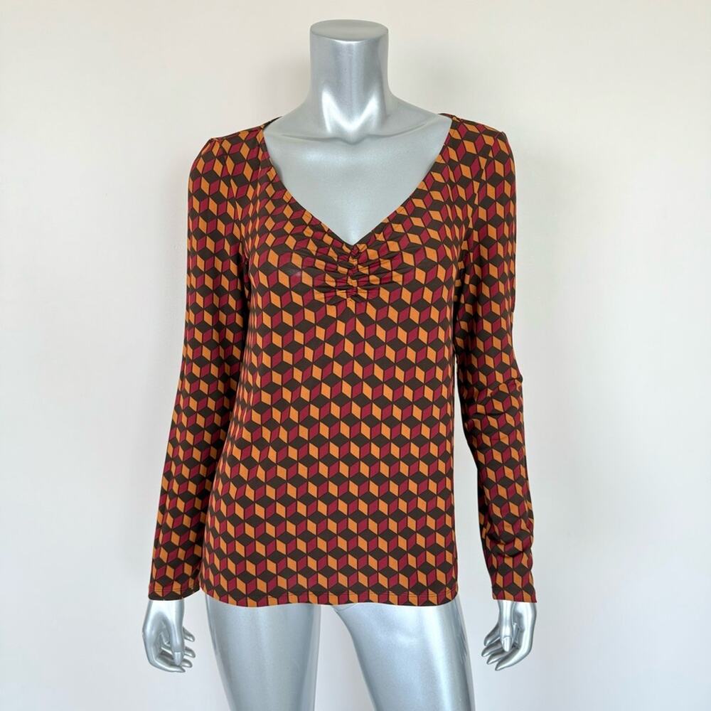 Nwt!!! Maliparmi Women Blouse Size 46it Or Xl Retail 232$